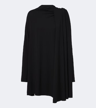 Draped scarf-detail jersey minidress | Toteme