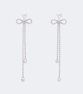 Embellished faux pearl drop earrings | Magda Butrym