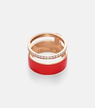 Anillo Berbere Chromatic de oro rosa con diamantes | Repossi