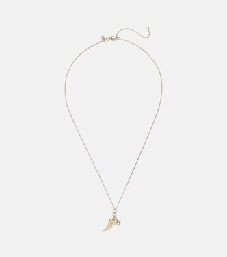 Collier Wing and Starburst en or 14 ct et diamants | Sydney Evan