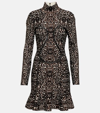 Vestido corto en jacquard | Alaïa