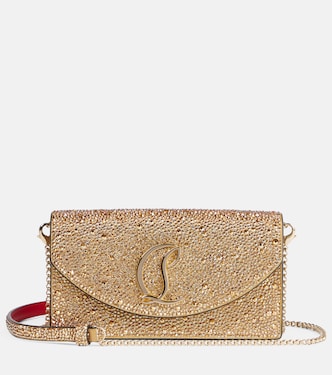 Loubi54 Small embellished leather clutch | Christian Louboutin