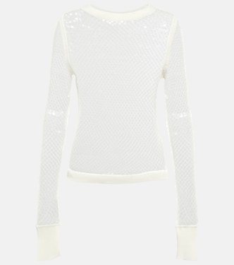 Sequined net top | Jean Paul Gaultier