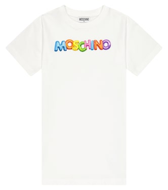 Printed cotton-blend jersey dress | Moschino Kids