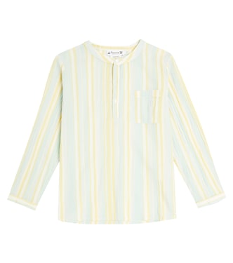 Artiste striped cotton shirt | Bonpoint