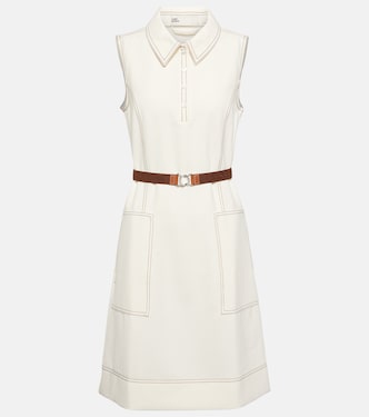 Belted sleeveless polo dress | Tory Sport