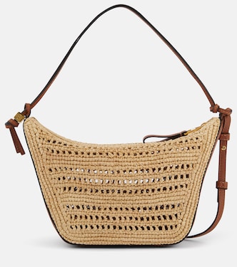 Borsa a spalla Hammock Mini in rafia | Loewe