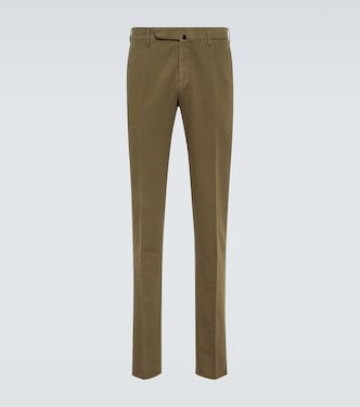 Cotton slim pants | Slowear