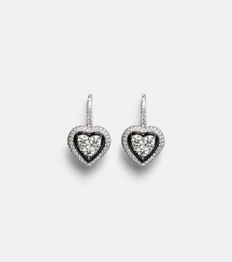 Boucles d'oreilles en or blanc 18 ct et diamants | Kamyen