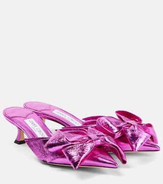 Staz 50 metallic leather mules | Jimmy Choo