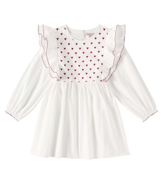 Cœur embroidered cotton dress | Konges Sløjd