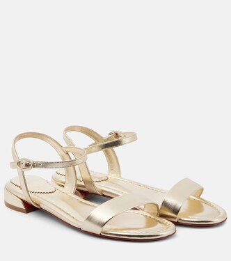 Sandalen Sweet Jane aus Metallic-Leder | Christian Louboutin