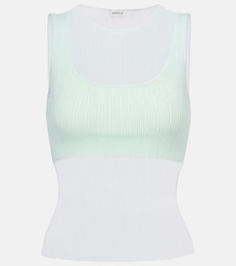 Oakley Plisse semi-sheer tank top | Simkhai