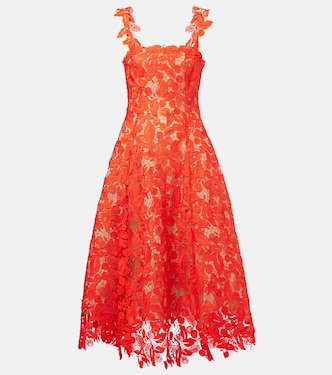 Guipure lace cocktail dress | Oscar de la Renta
