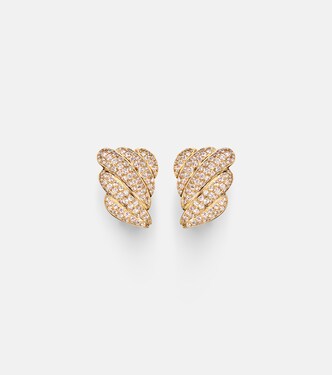 Boucles d’oreilles Croissant en or 18 ct et diamants | Anita Ko