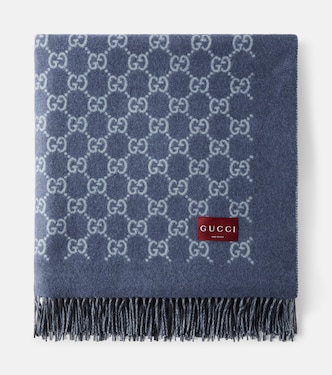 GG wool and cashmere blanket | Gucci