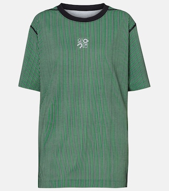 x On embroidered striped T-shirt | Loewe