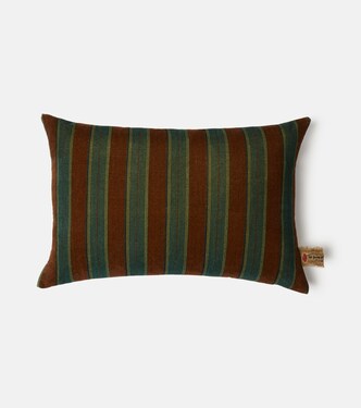 Gigliola striped cotton and linen cushion | The House of Lyria