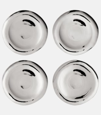 Set of 4 porcelain dinner plates | Bitossi