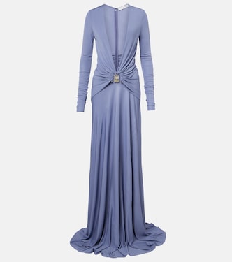 Bezel Quartz embellished maxi dress | Christopher Esber