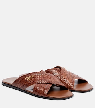 Sandalen aus Leder | Prada