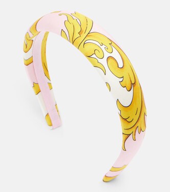 Printed silk headband | Versace