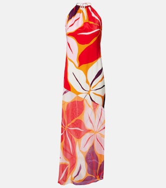 Accasia floral halterneck maxi dress | Cala de la Cruz