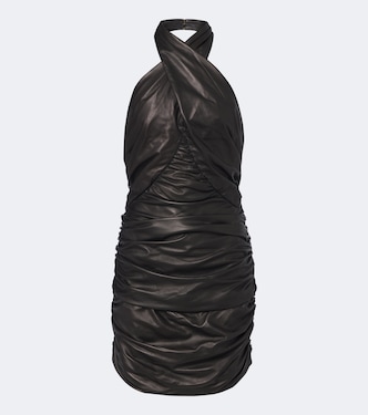 Ruched leather minidress | Balmain