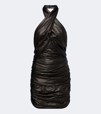 Ruched leather minidress | Balmain