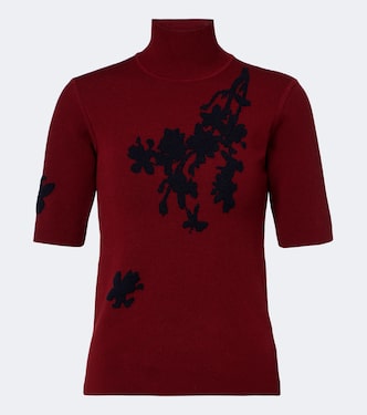 Floral jacquard turtleneck sweater | Erdem
