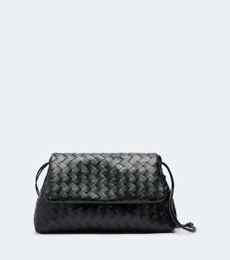 Giorno Small Intrecciato leather shoulder bag | Bottega Veneta