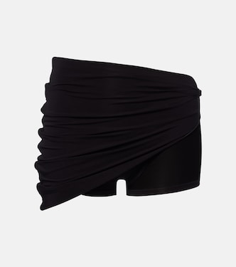 Draped crêpe jersey shorts | Gucci