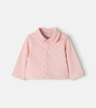 Baby GG cotton jersey cardigan | Gucci Kids