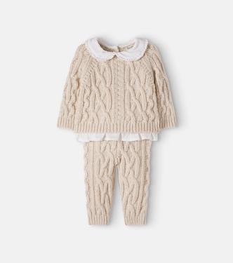 Baby Echo wool-blend sweater and pants set | The New Society