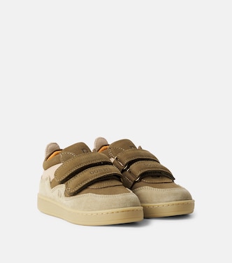 Kesio suede-trimmed leather sneakers | Donsje