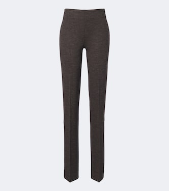 Macy wool jersey straight pants | Ralph Lauren Collection