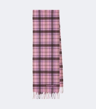 Plaid cashmere and wool scarf | Acne Studios