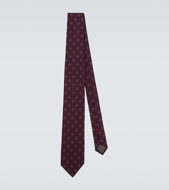 Silk jacquard tie | Brunello Cucinelli