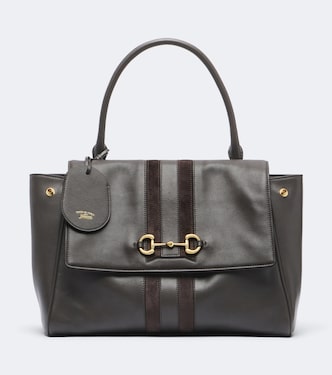 Paparazzo leather Medium top-handle bag | Gucci