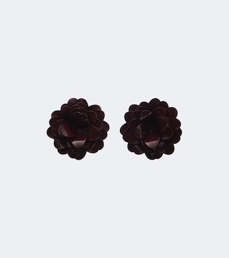Bunched Petal clip-on earrings | Victoria Beckham