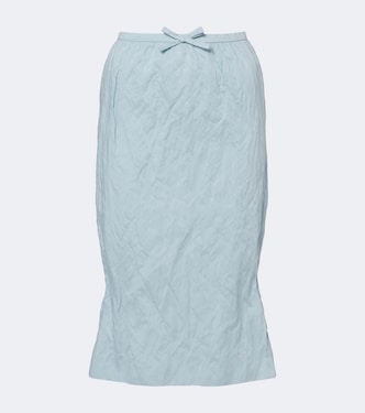 Jupe midi en coton mélangé | Shushu/Tong