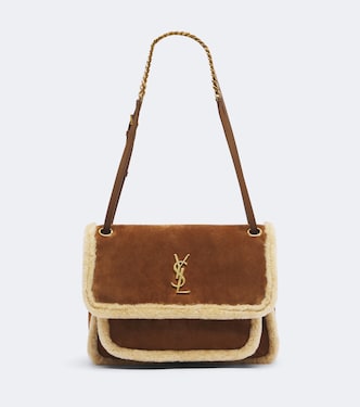 Niki Mini suede shoulder bag | Saint Laurent