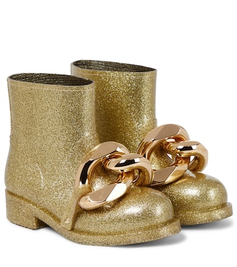 Botines de goma con cadena y glitter | JW Anderson