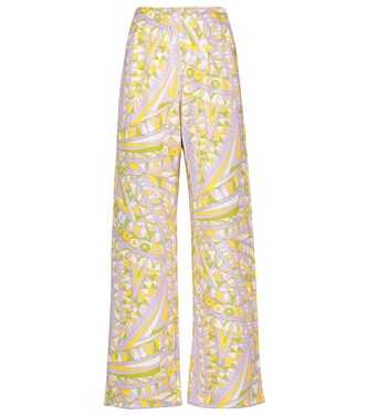 Pantalon ample imprimé en coton | Pucci