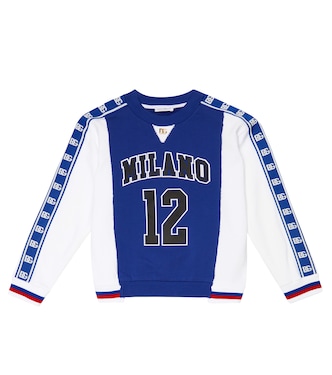 Printed cotton sweatshirt | Dolce&Gabbana Kids