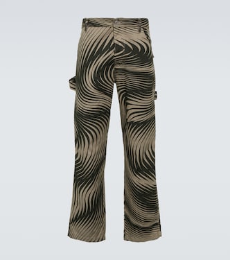 Pantalon ample en coton et lin | Dries Van Noten