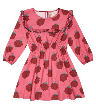 Raspberries Sailor Frills cotton dress | Tinycottons