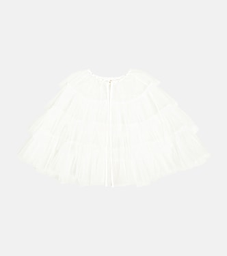 Songbird embellished tulle cape  | Tutu Du Monde