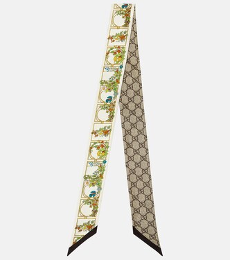 Bedrucktes Tuch aus Seiden-Twill | Gucci
