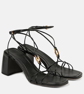 Onyxia 70 leather sandals | Jimmy Choo